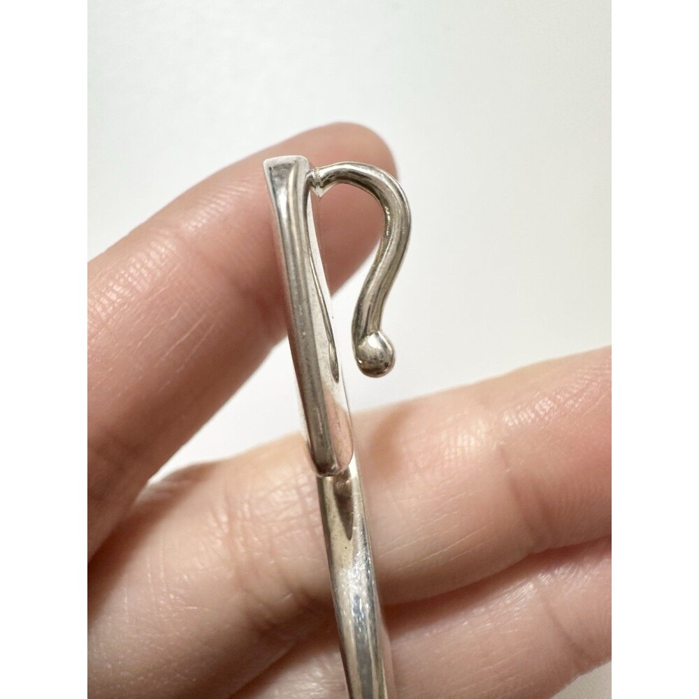 925 Sterling Silver Signed Initial S Pendant Heav… - image 4